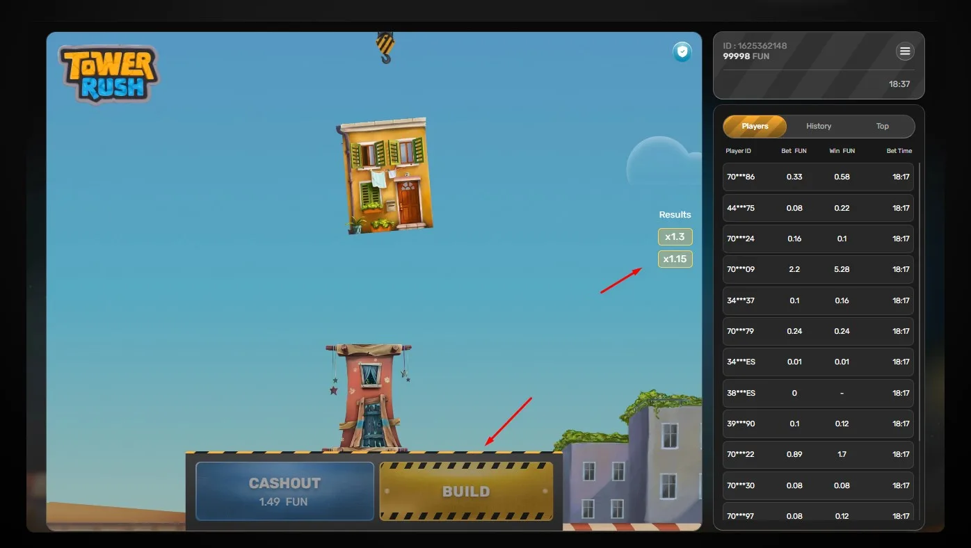 Tower Rush step by step guide register deposit play